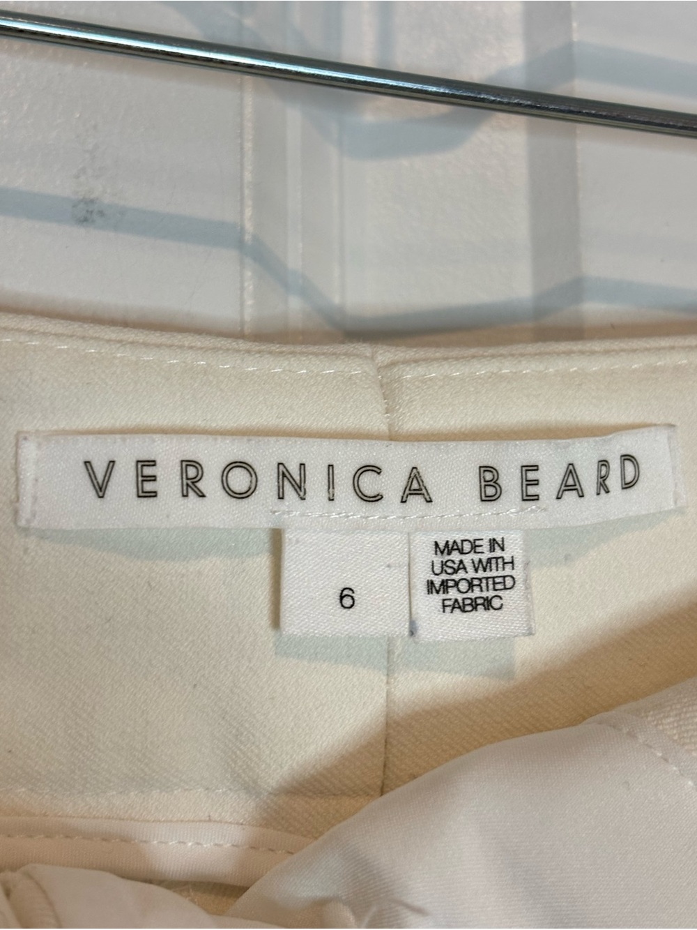 Veronica Beard Cream High-Waist Flare Pants - Picture 12 of 15